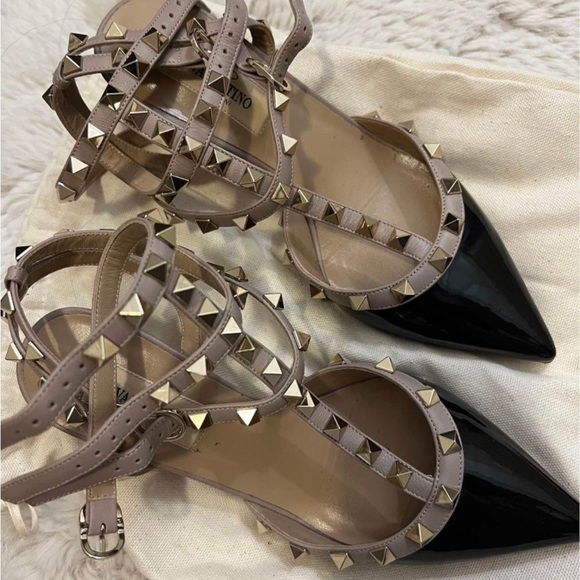 VALENTINO ROCKSTUD CAGED PUMP 65MM IN BLACK - Picture 4 of 6